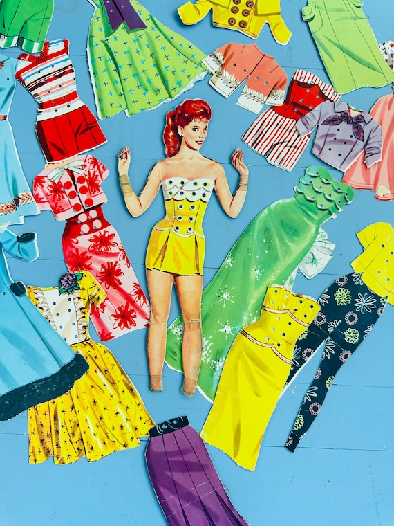 Bambole di carta vintage on sale