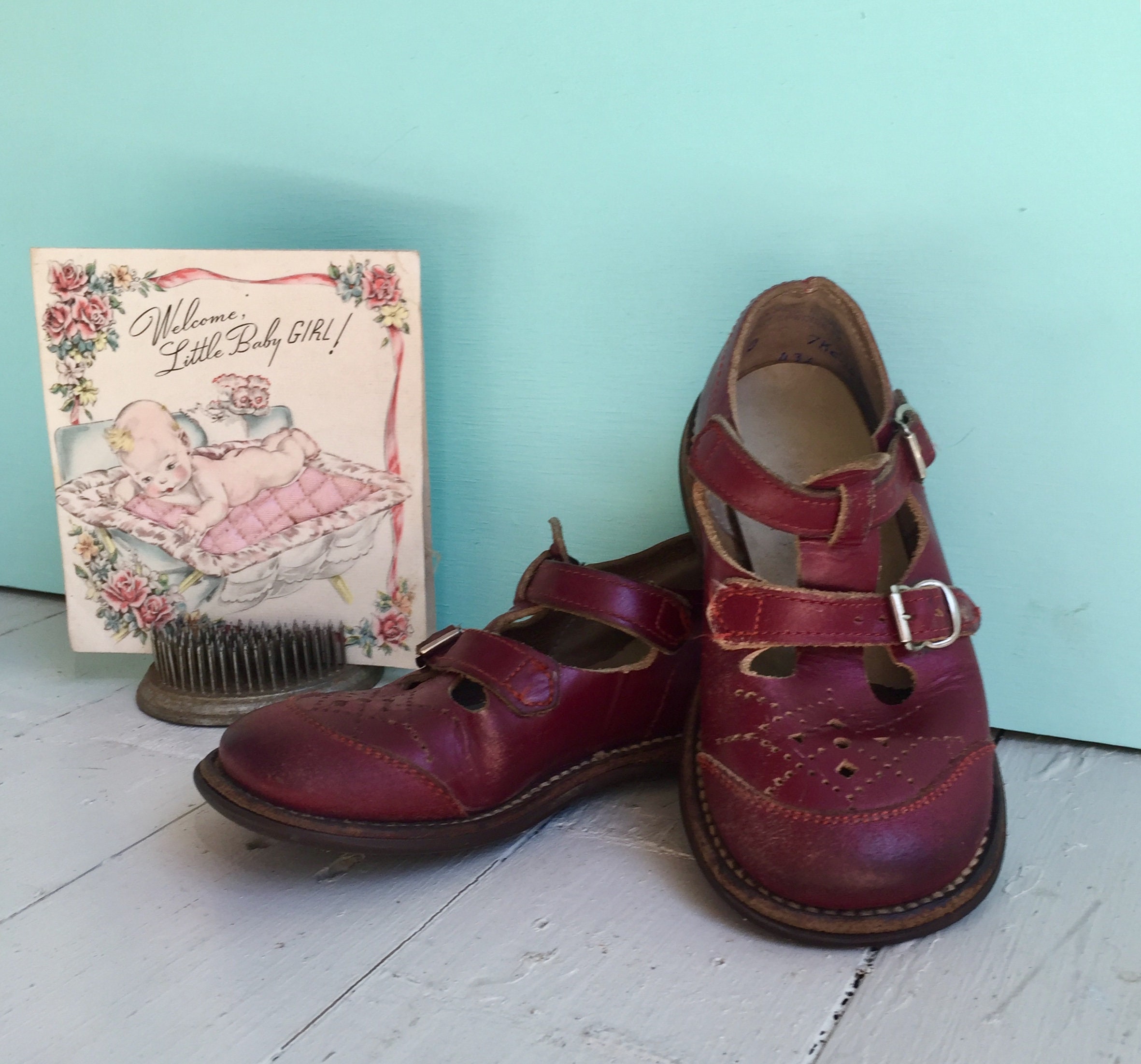 red and black mary jane shoes