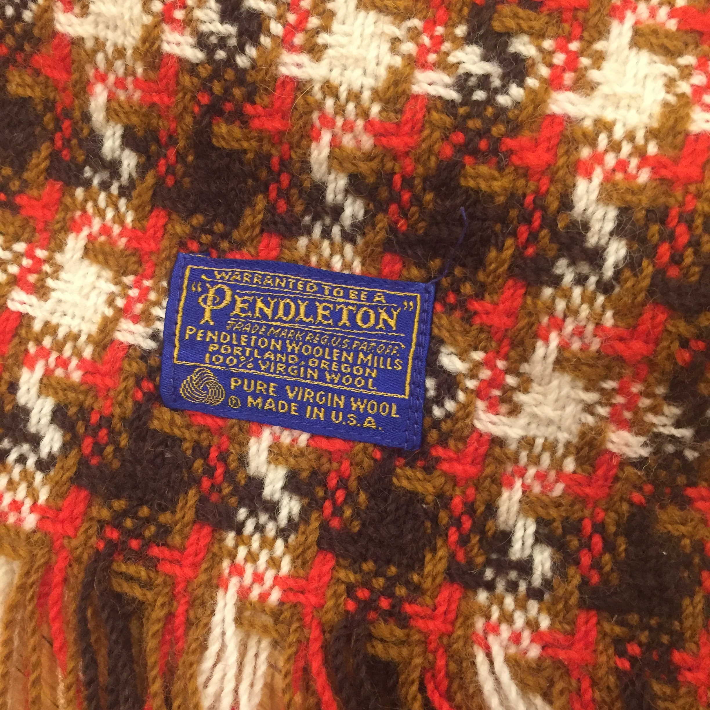 Vintage Pendleton Blanket, Vintage Wool Blanket, Vintage Fall Colors