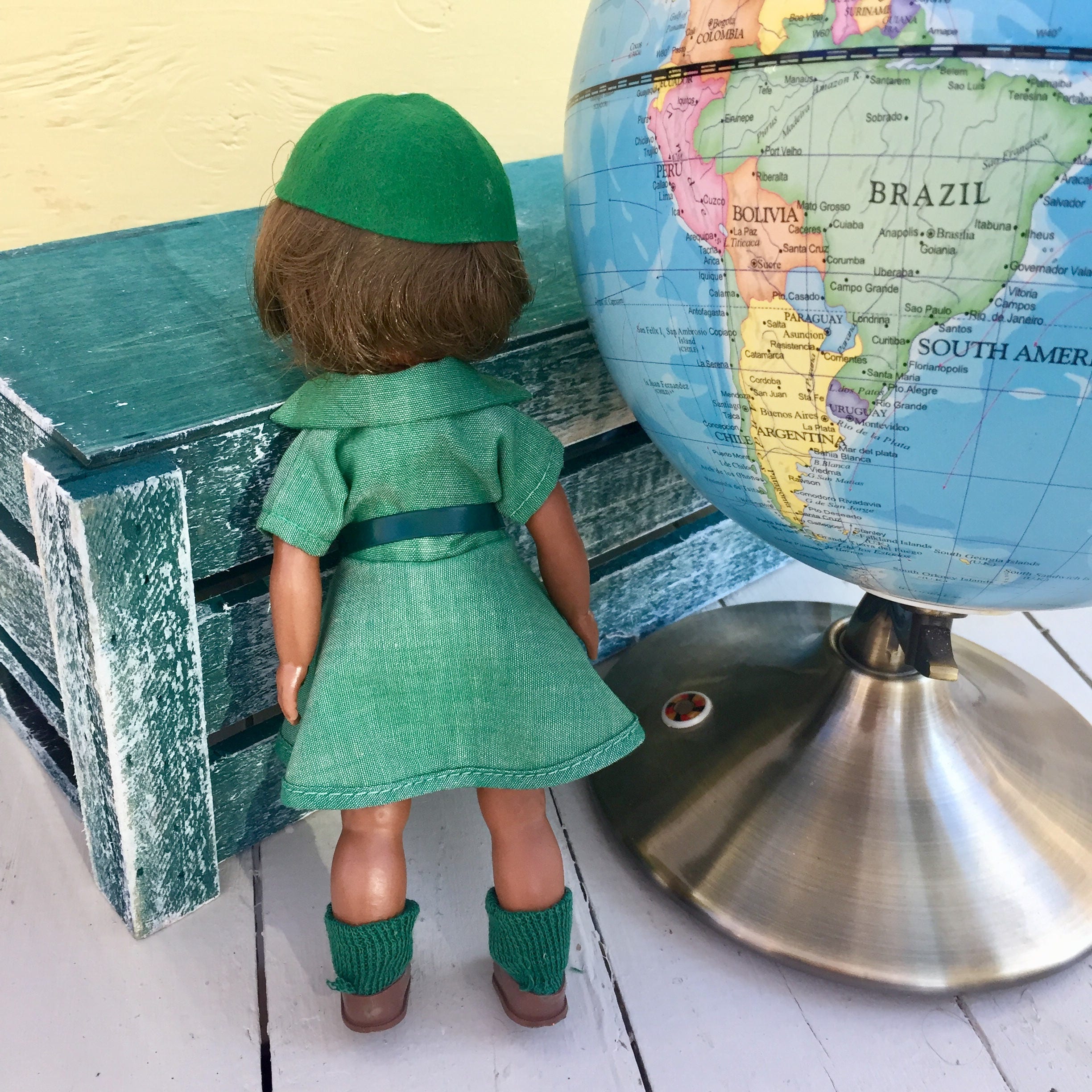 Vintage Effanbee Girl Scout Doll, 1960s Effanbee Doll, Vintage Girl