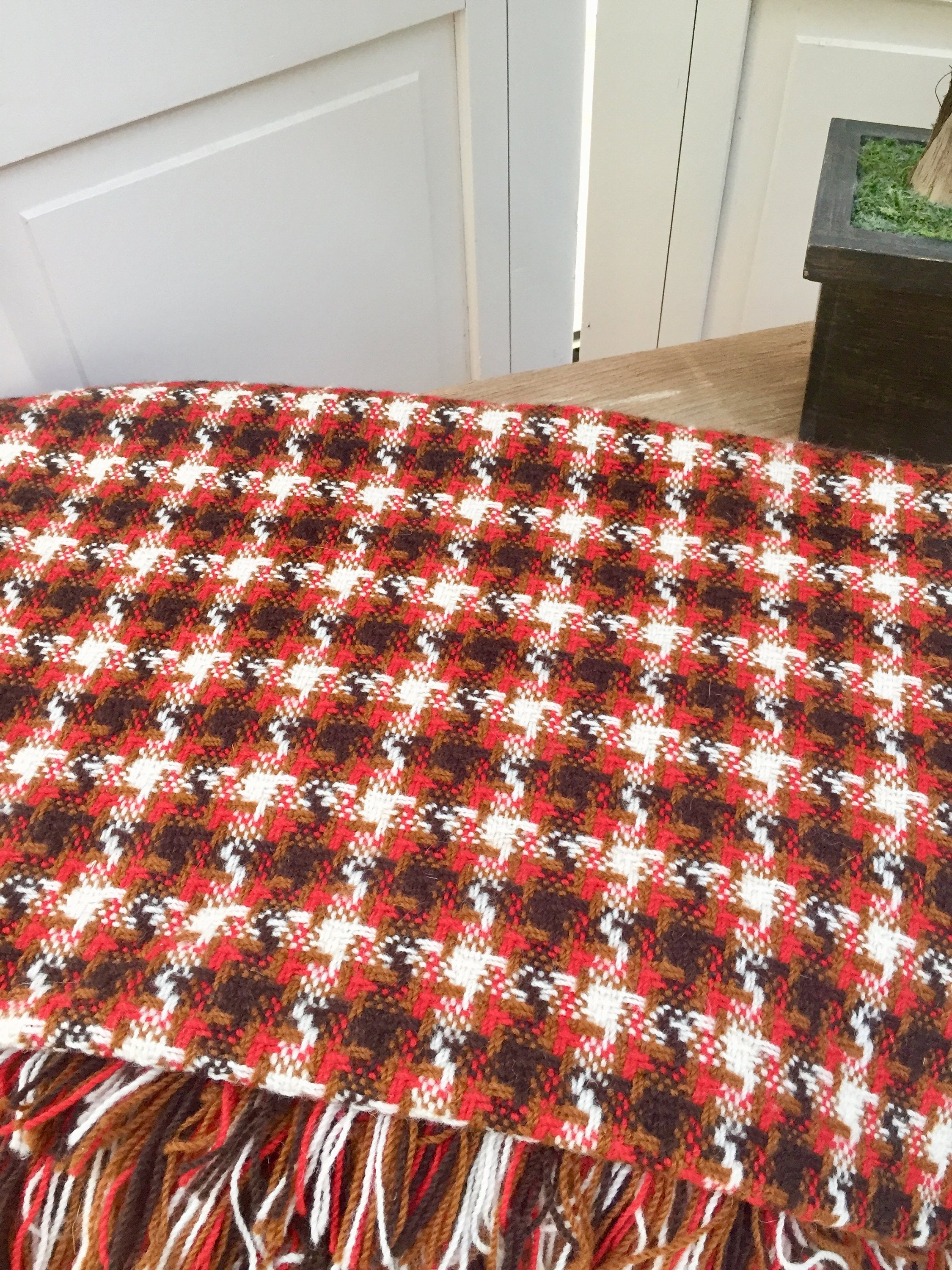 Vintage Pendleton Blanket, Vintage Wool Blanket, Vintage Fall Colors