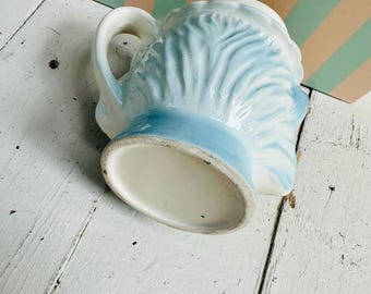 Rare Vintage Lefton Miss Priss Sugar and Creamer Set Blue Kitten