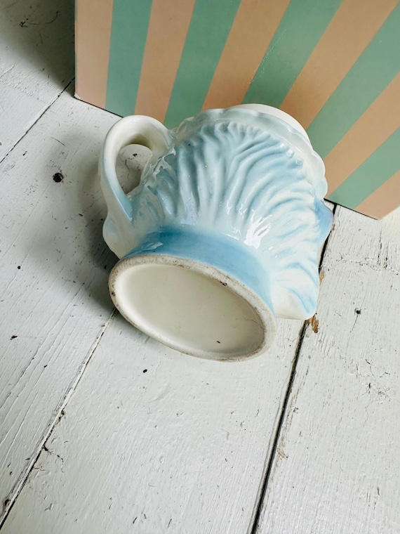 Rare Vintage Lefton Miss Priss Sugar and Creamer Set Blue Kitten