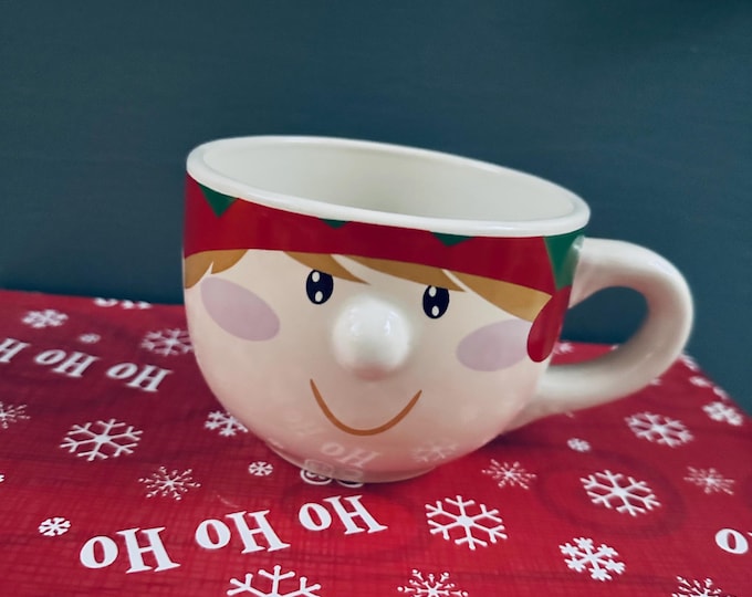 Vintage Elf Mug Elf Coffee Mug Vintage Christmas Mug Xmas Coffee Mug Vintage Secret Santa Gift Vintage Christmas Kitchen Decor