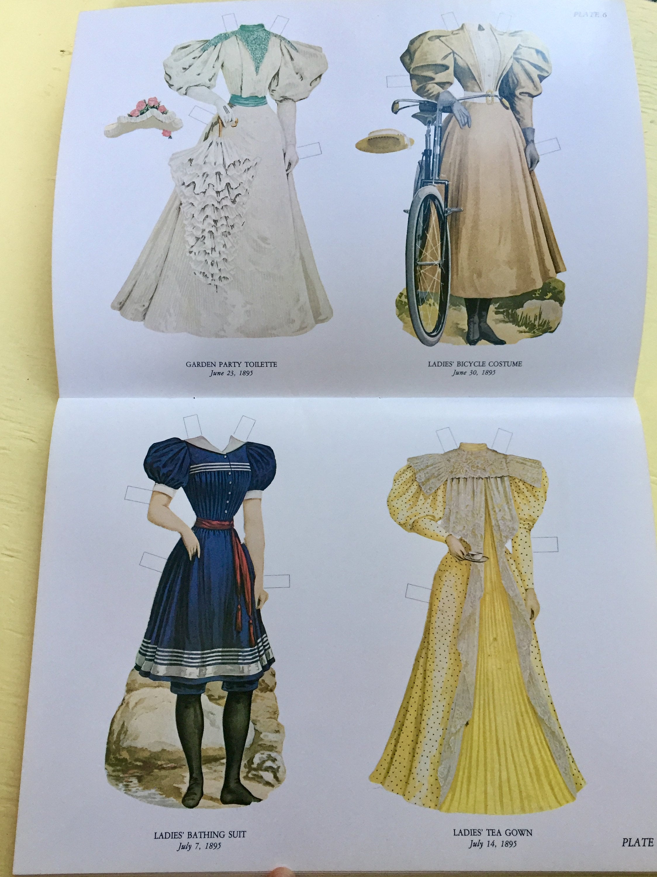 Vintage 1890s Fashion Paper Dolls Book, Vintage Paper Dolls Book
