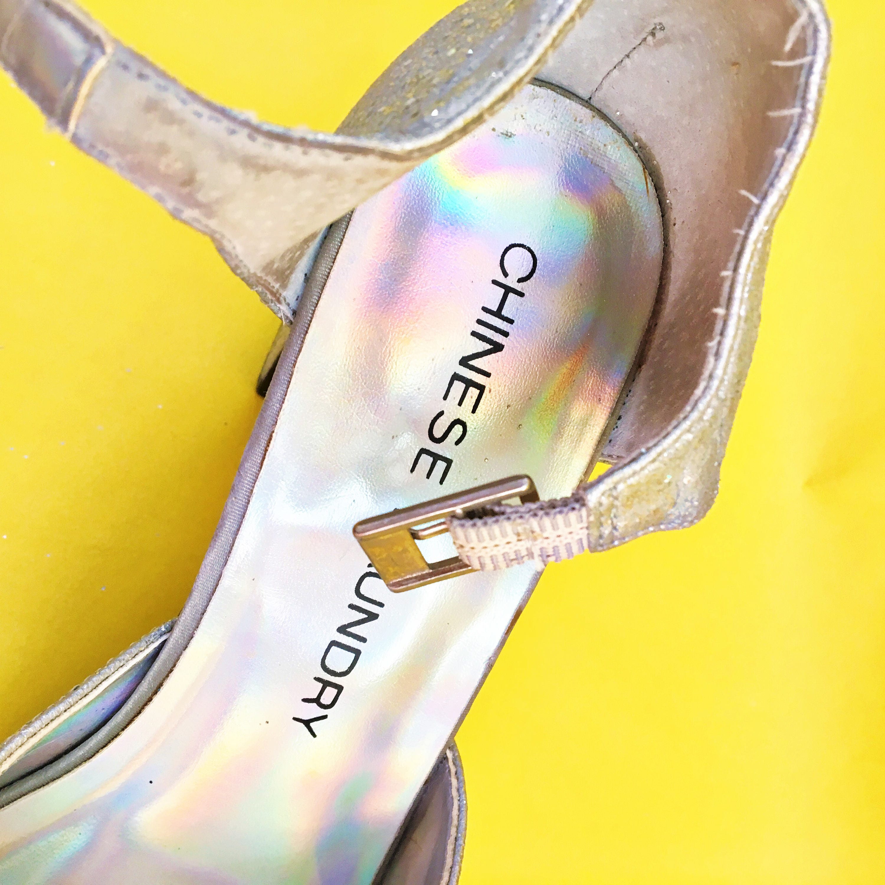 chinese laundry silver heels