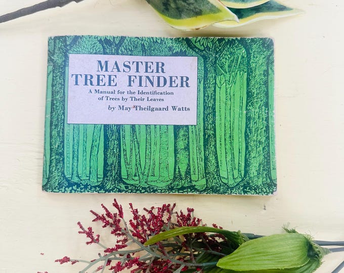 Vintage 1960s "Master Tree Finder" book by May Theilgaard Watts, 60s Nature Study Guild book, Vintage Nature Book, Tree Identification Book