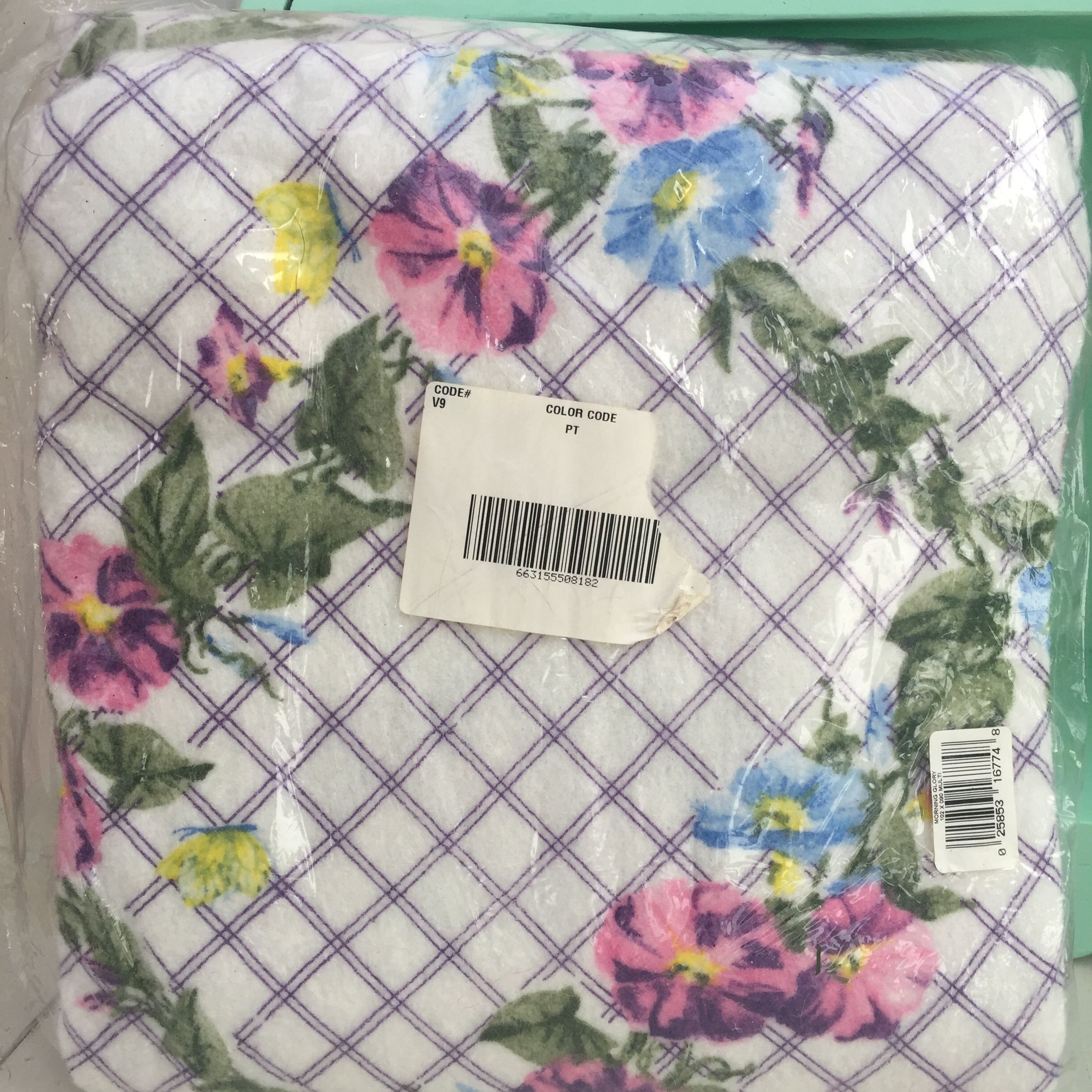 Vintage NOS Floral Blanket, Vintage Floral Blanket, Vintage Queen Size Blanket, Vintage King