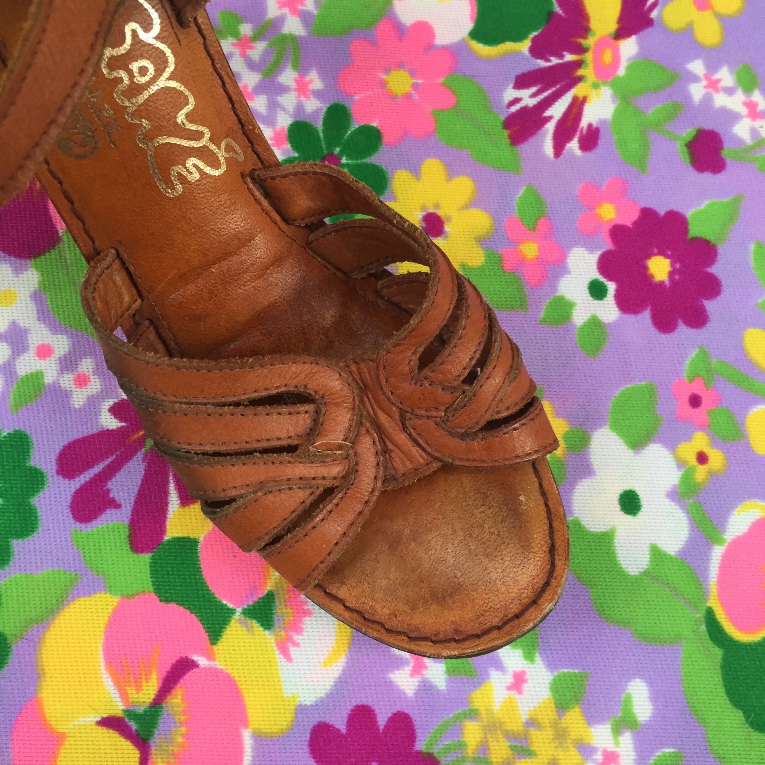 Vintage 1970s Brazilian Platform Heels, Women�s Size 5