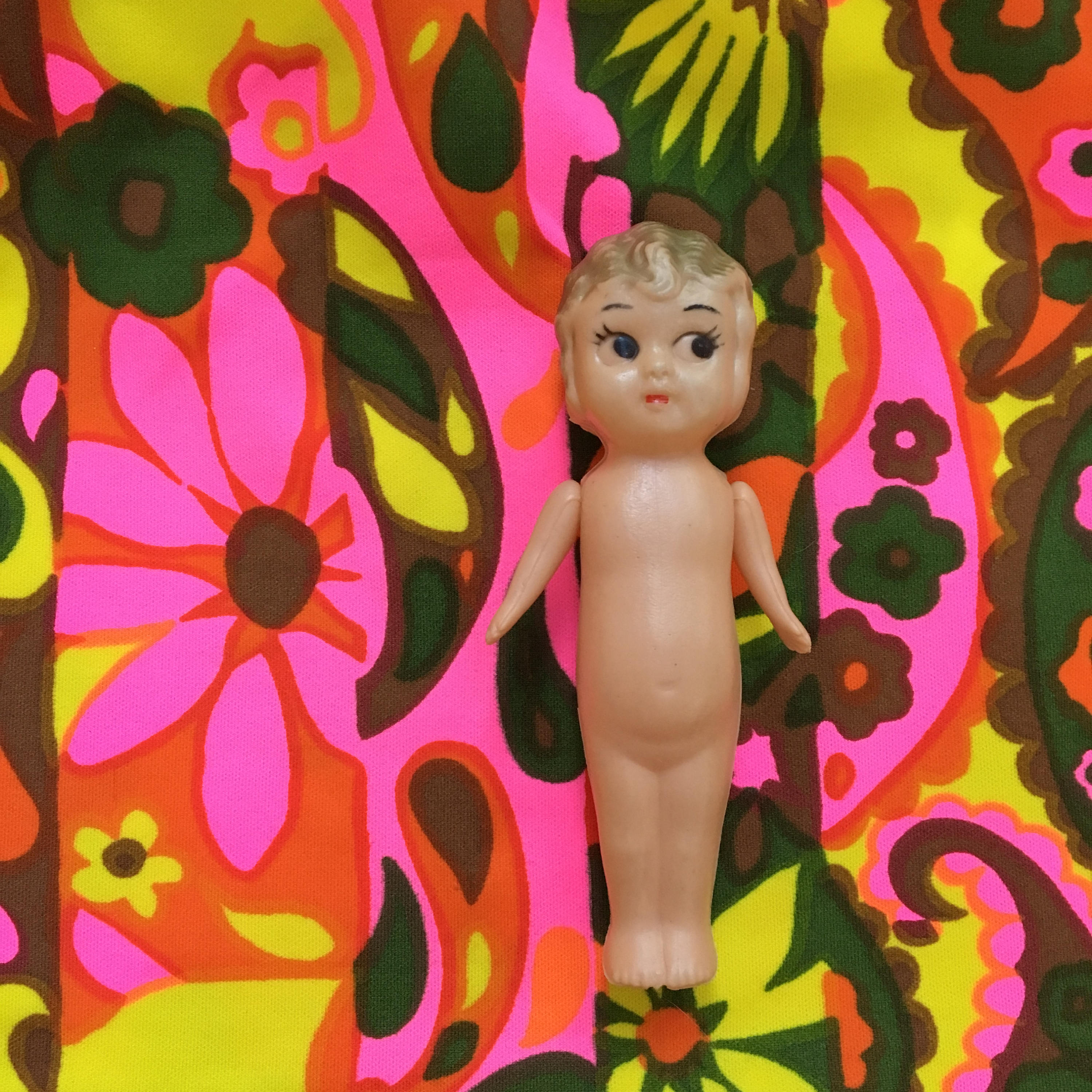 Vintage Flapper Doll, Vintage Carnival Doll, Flapper Kewpie Doll, Plastic  Kitschy Doll