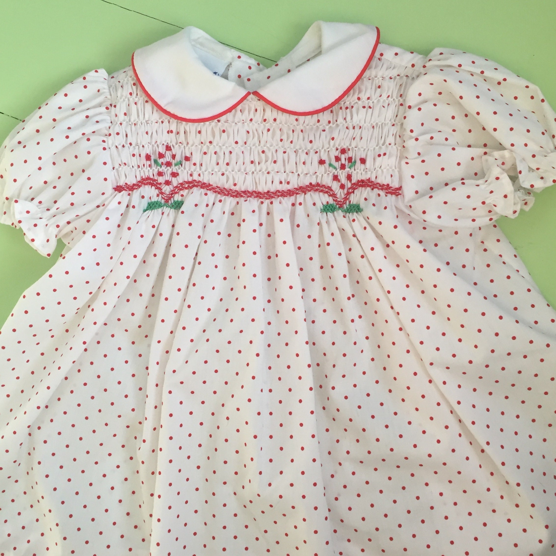 Vintage Polly Flinders Baby Dress, Size 12 months, Vintage Valentine's ...