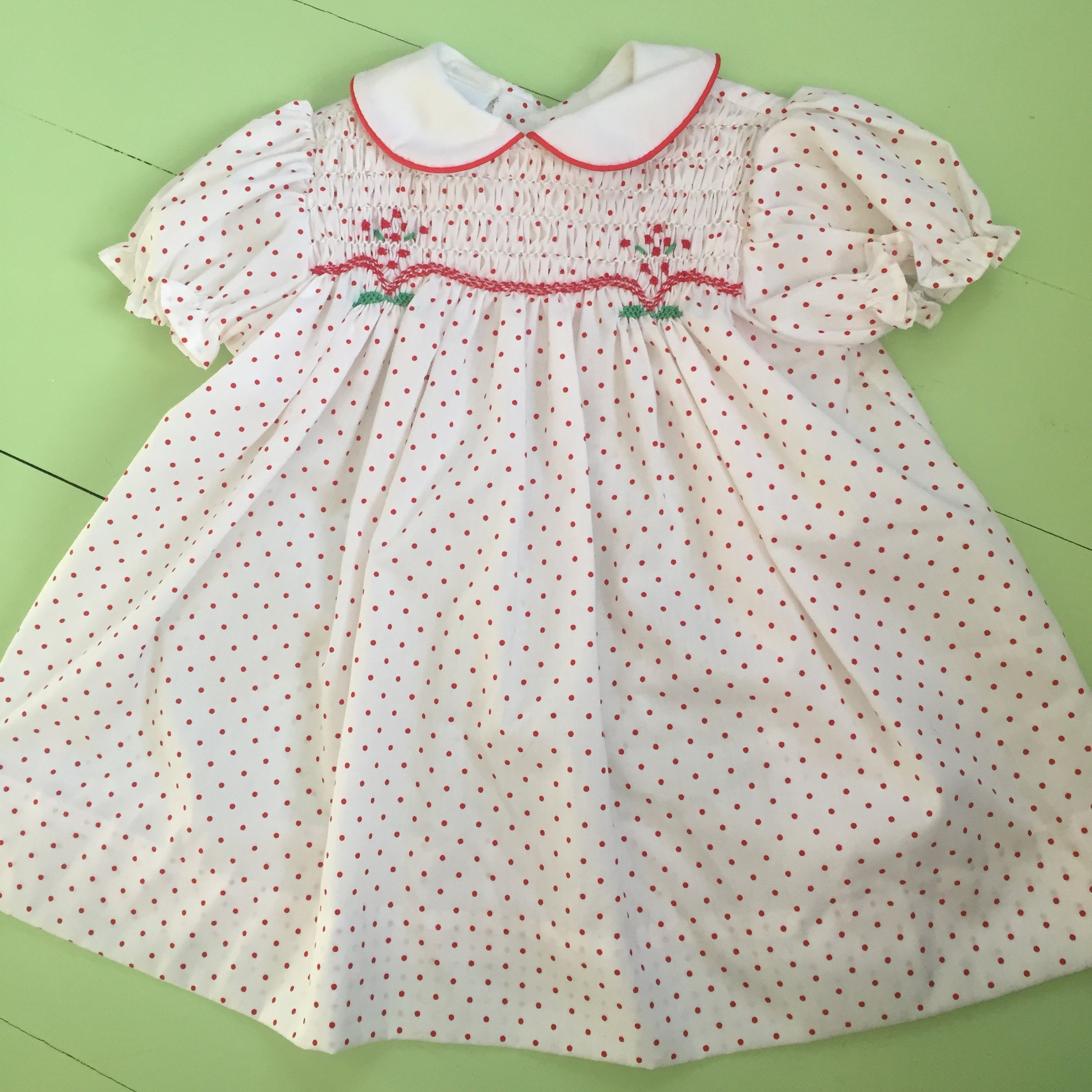 Vintage Polly Flinders Baby Dress, Size 12 months, Vintage Valentine's ...