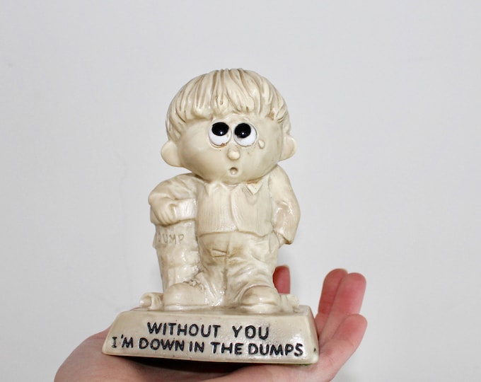Vintage 1960s Valentine's Day Gift, Vintage Valentine's Day Figurine, Vintage Gift for Spouse, Retro Statue, Russ Berrie Figurine