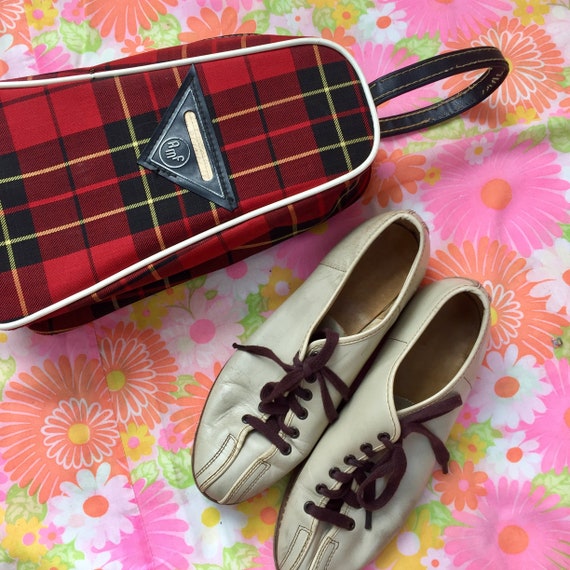 plaid bowling shoes