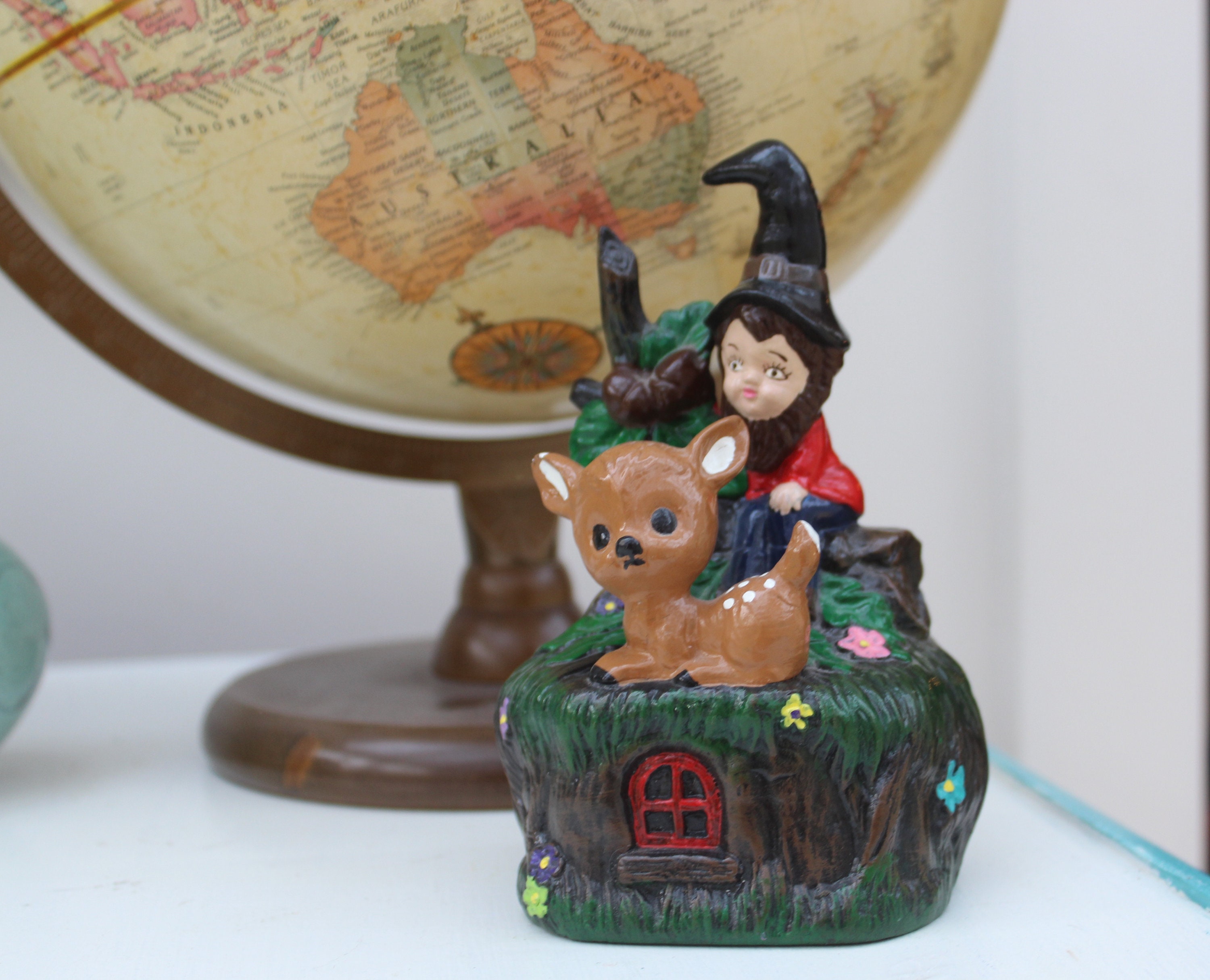 Vintage Elf Figurine Kitschy Elf Knick Knack Vintage
