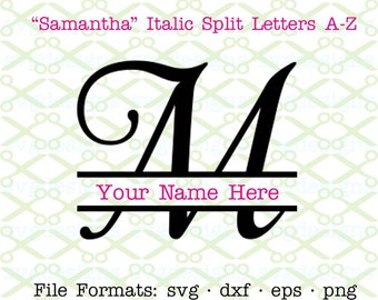 Download Split Monogram Svg Etsy