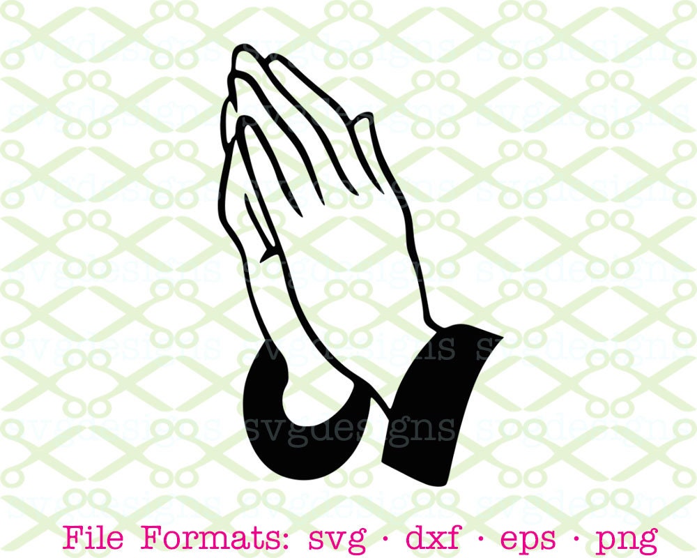 Download Praying Hands SVG Dxf Eps & Png. Digital Cut Files for | Etsy