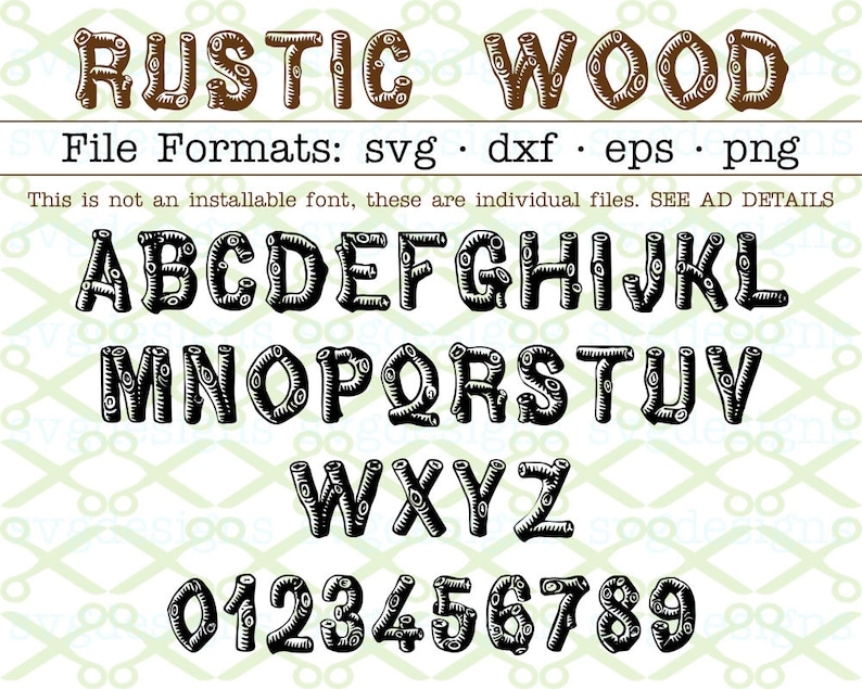 Cartoon Drawing Sketch Of Rustic Wooden Alphabet for Beginner