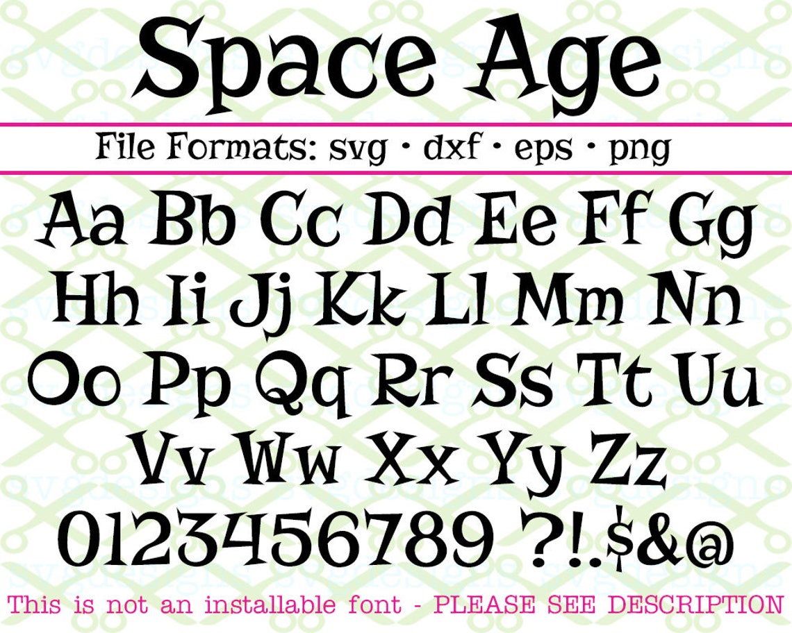 space age font space age font