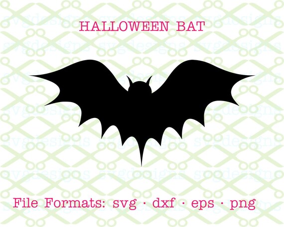 Halloween Bat Svg Dxf Eps Png Digital Cut Files Cricut Etsy