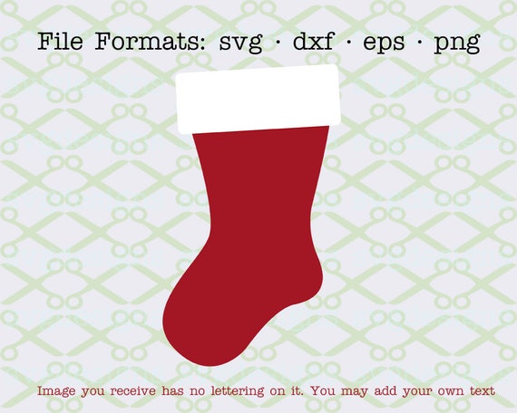 Download Christmas Stocking SVG Dxf Eps Png. Digital Cut Files for ...