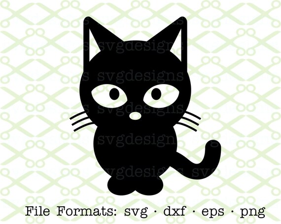 Download Cartoon Cat SVG Dxf Eps & Png. Digital Cut Files for Cricut | Etsy