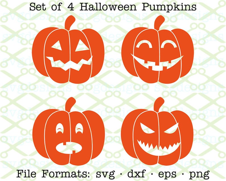 Download Halloween Pumpkin SVG Dxf Eps & Png. Jack O Lantern Svg | Etsy