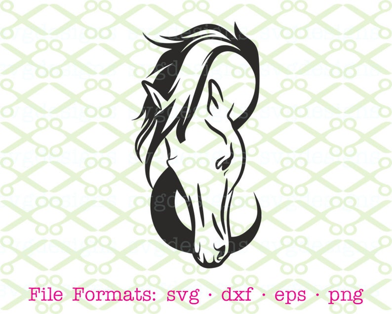 Download HORSE SVG Dxf Eps Png. Files for Cricut Silhouette | Etsy