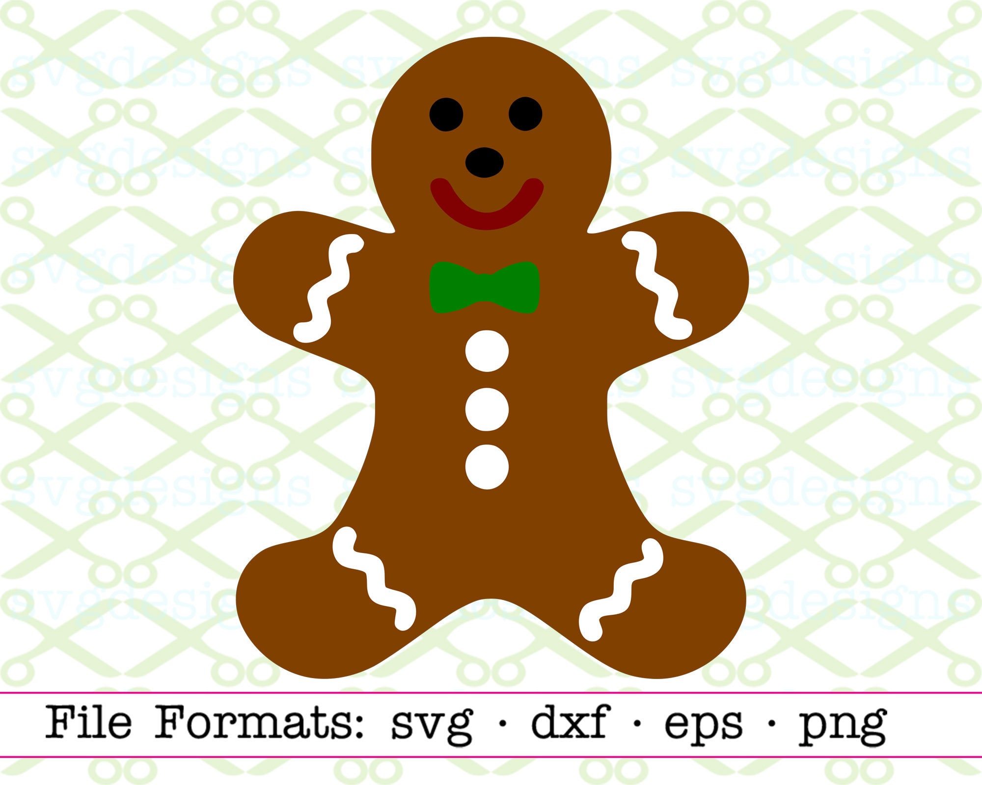 Download Gingerbread Svg Dxf Eps Png Christmas Svg Cut Files For Etsy