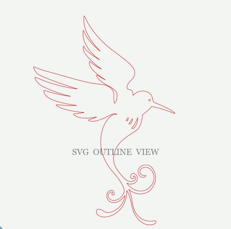 Download HUMMINGBIRD Svg Dxf Eps & Png. Digital Cut Files for ...