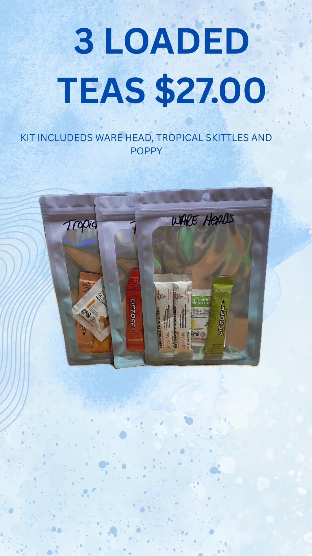 Loaded Tea Kit, Energy Teas, Natural Energy, Sugar Free, Boosted Tea ...