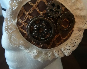 Steampunk crocheted cosplay eyepatch