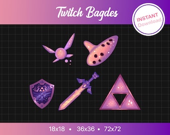 Twitch Zelda badges