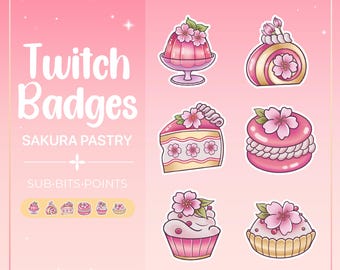 Sakura Pastry Twitch Badge