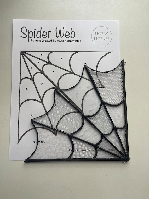 Stained Glass Spider Web Pattern - Hobby