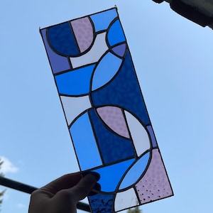 Abstract Stained Glass Suncatcher