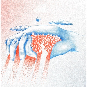 A3 risoprint - risograph print - poster - illustration poster