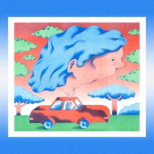 A3 risoprint - risograph print - poster - illustration poster