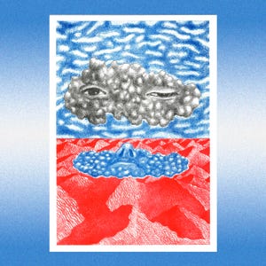 A3 risoprint - risograph print - poster - illustration poster