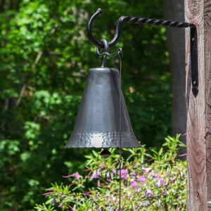 Wrought Iron Bell, Large, with optional Hanging Hook