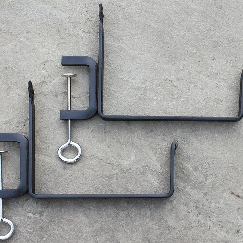 6 Clampon Railing Brackets for Window and Flower Boxes Etsy