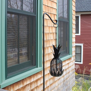 Over Railing Shepherd&#39;s Pole, Clamp-On Birdfeeder Hanging Hook