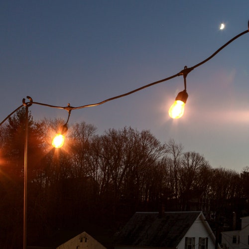 String Light Hanging Poles Clampon for Railing or Table Etsy