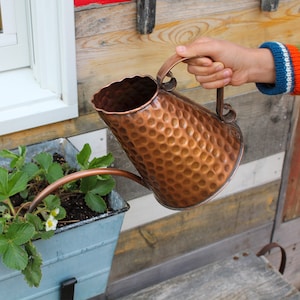 French Market Solid Copper Watering Can