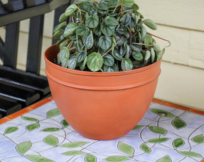 Small - Galvanized Steel Bowl -  Burnt Sierra Patina Finish