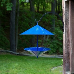 Conical Modern Bird Feeder Blue image 4