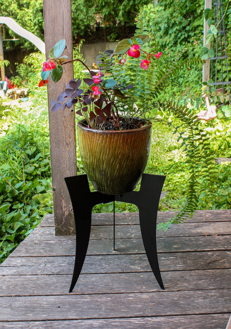 Ibex Modern Plant Stand Flowerpot Holder indoor/outdoor image 1