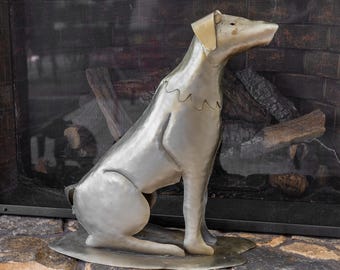 Sample Sale! Folk Art Dog Sculpture