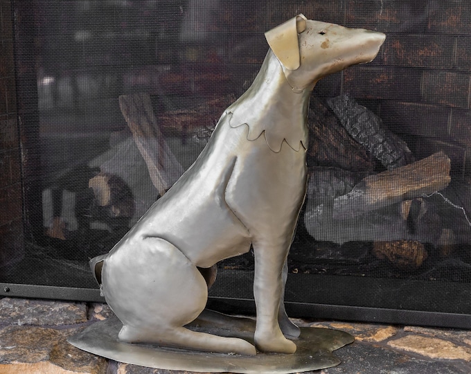 Sample Sale! Folk Art Dog Sculpture