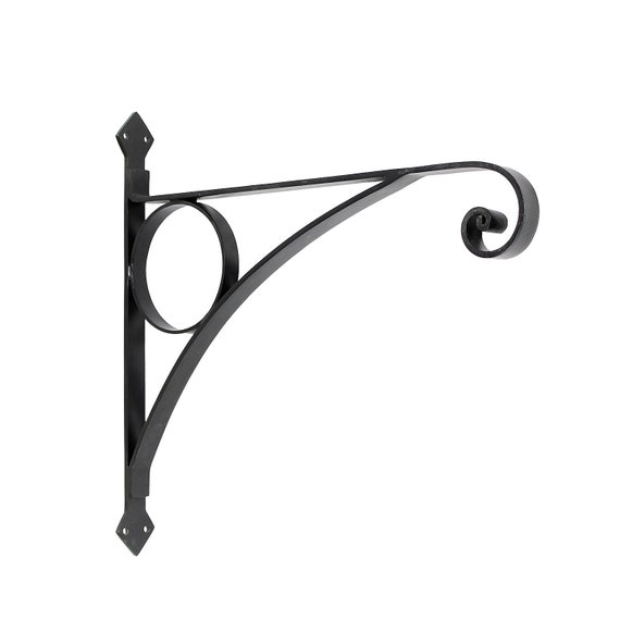 18 Corona Large Wrought Iron Wall Hanger Plant Bracket 